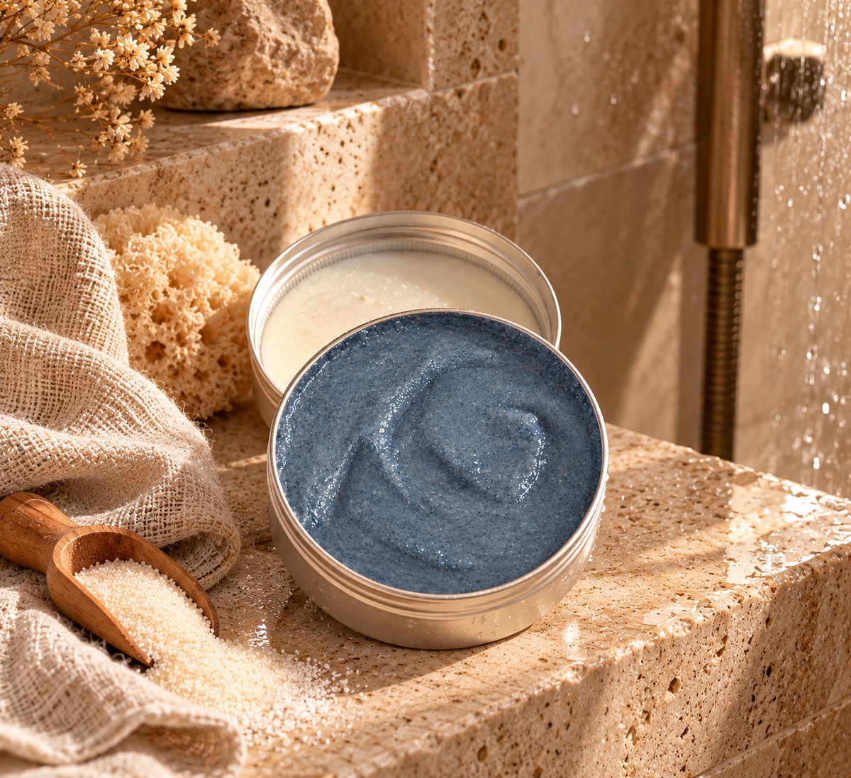 Gommage corps Argile bleue